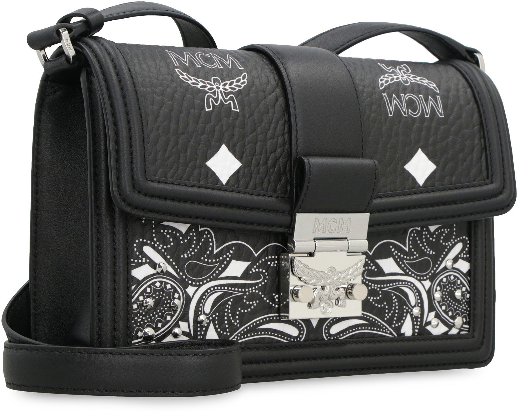 MCM Mini Printed Canvas Shoulder Bag