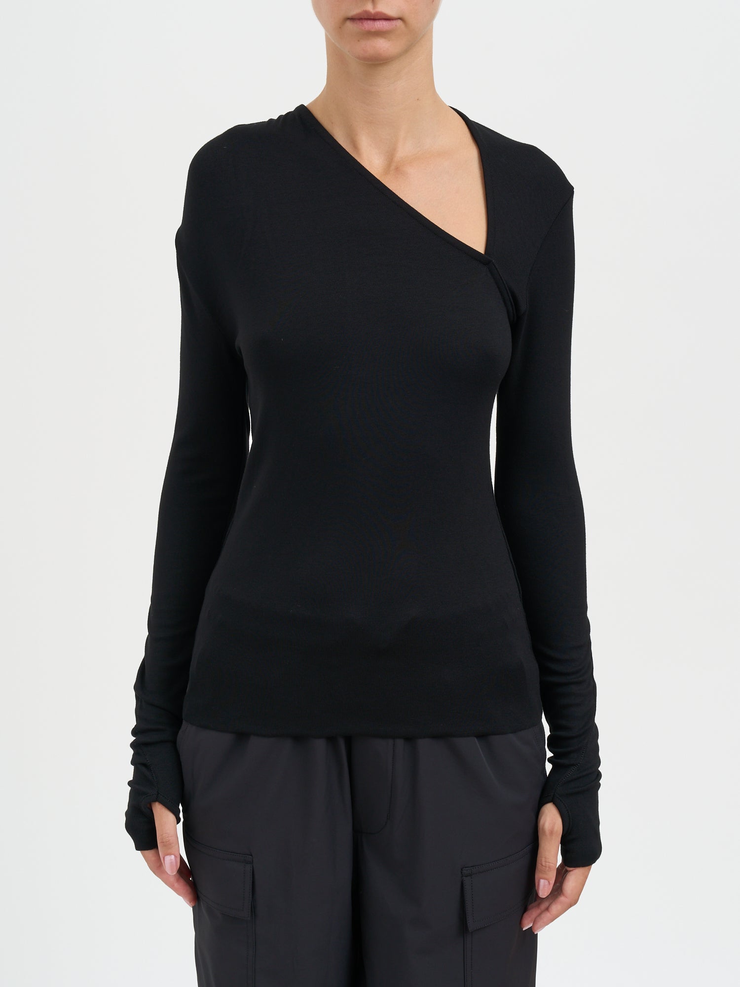 THOM KROM Slim Fit Long Sleeve Top in Size S