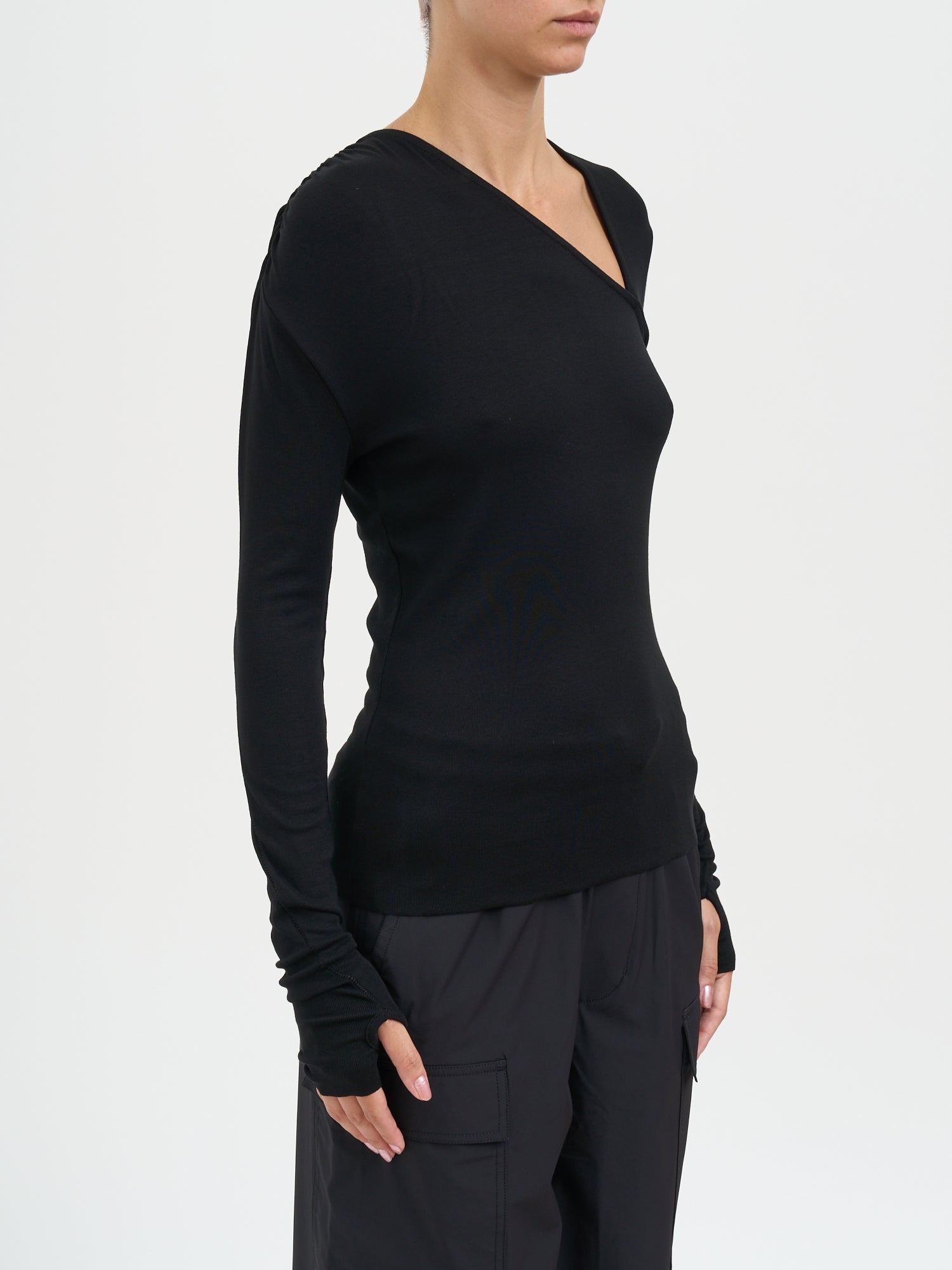 THOM KROM Slim Fit Long Sleeve Top in Size S