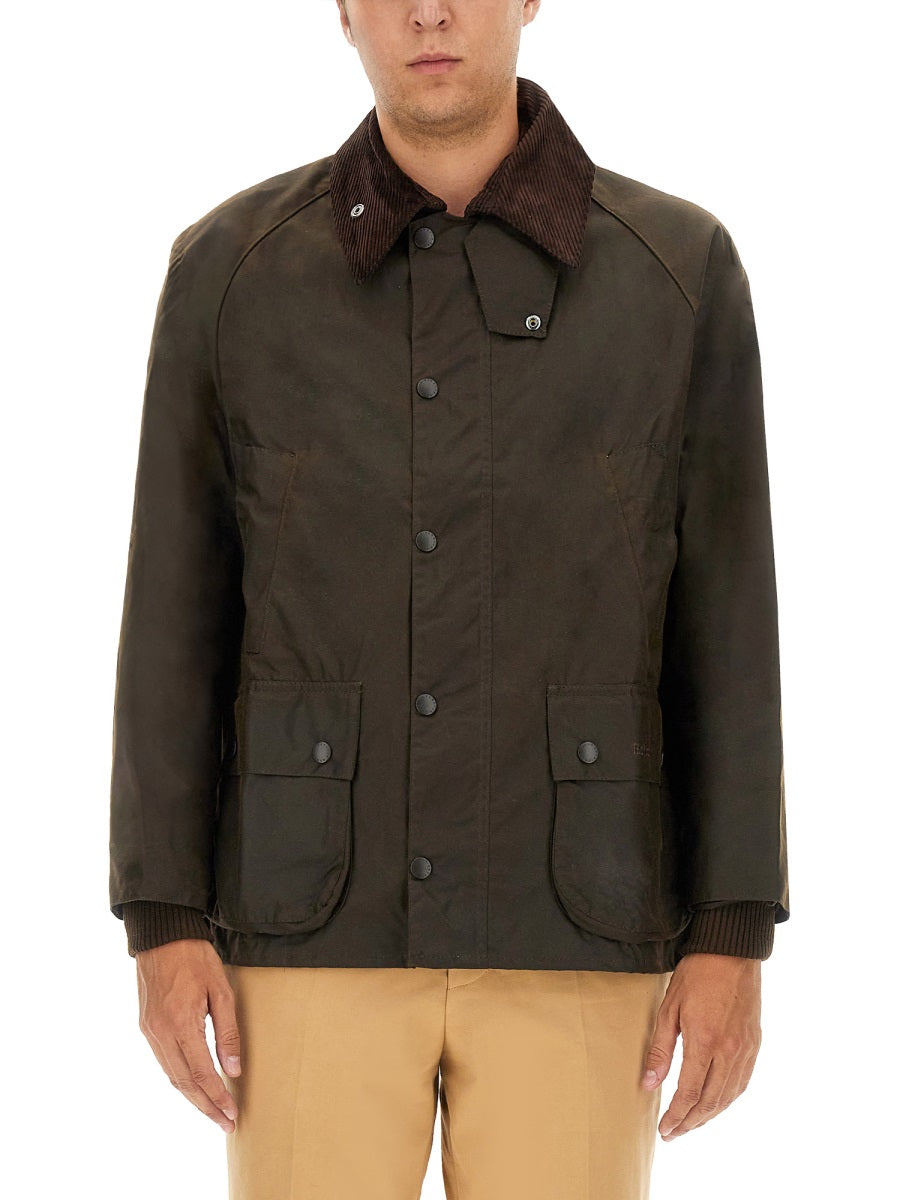BARBOUR Regular Fit Waxed Cotton Jacket - Size 40