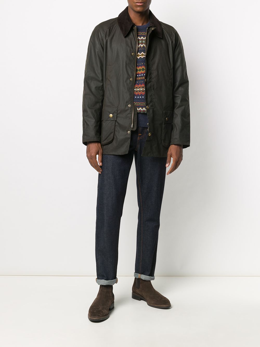BARBOUR Men's Regular Fit Waxed Cotton Ashby Jacket - FW25