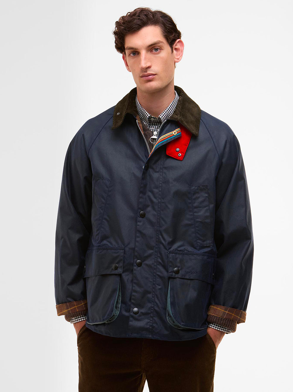 PAUL SMITH LOVES BARBOUR Oversized Bedale Waxed Jacket