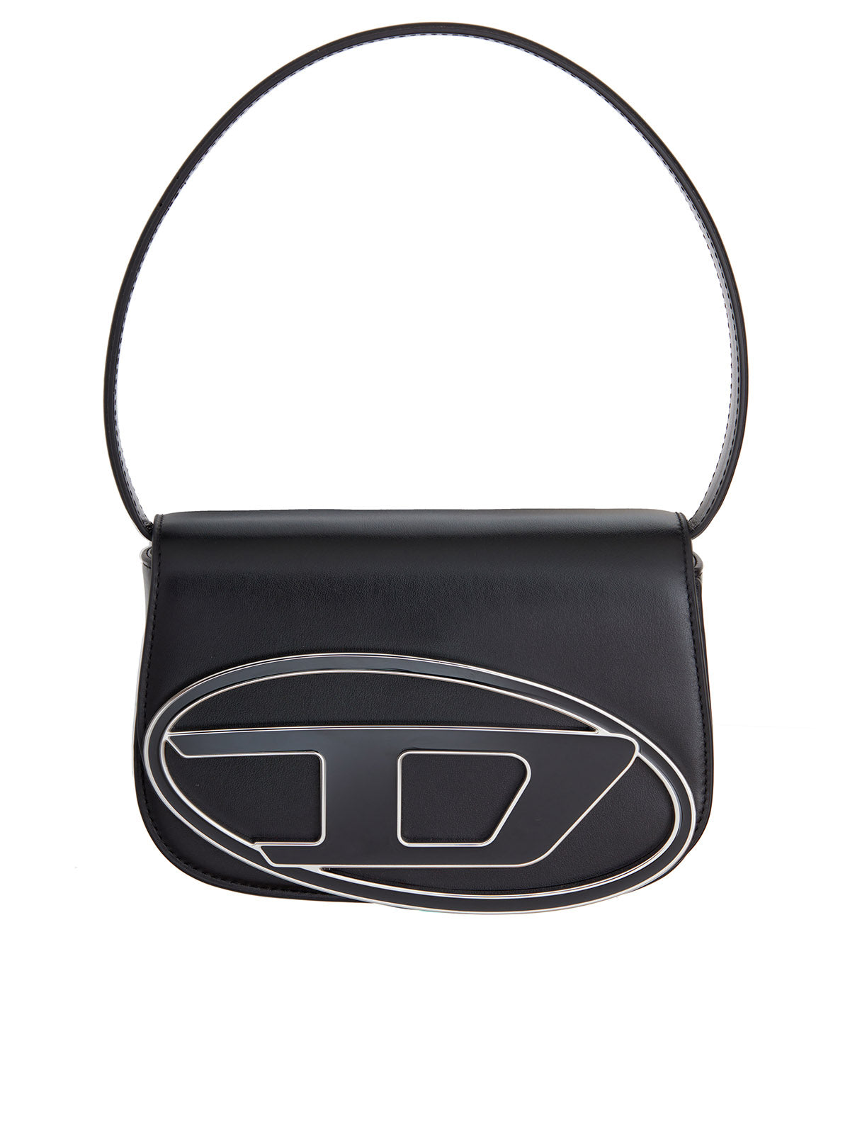 DIESEL Mini Leather Handbag with Internal Compartmentalization