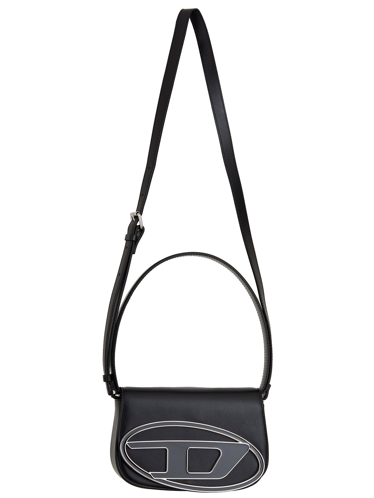 DIESEL Mini Leather Handbag with Internal Compartmentalization