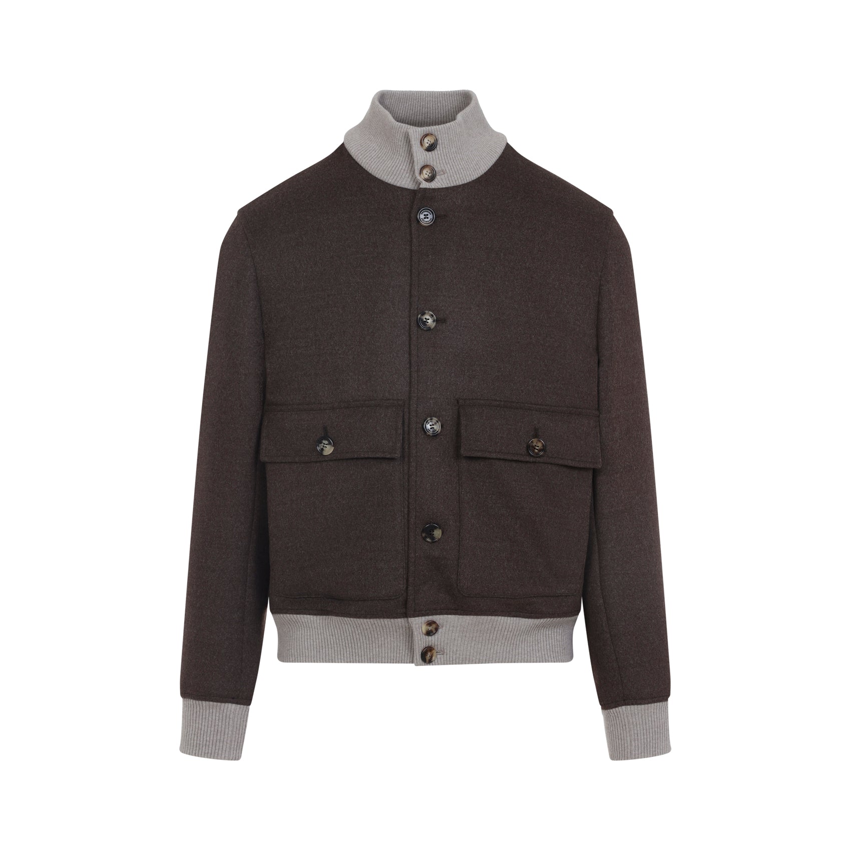 BRUNELLO CUCINELLI Men's Wool Bomber Jacket