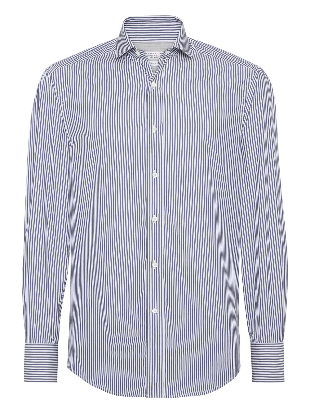 BRUNELLO CUCINELLI Classic Vertical Stripe Cotton Shirt for Men