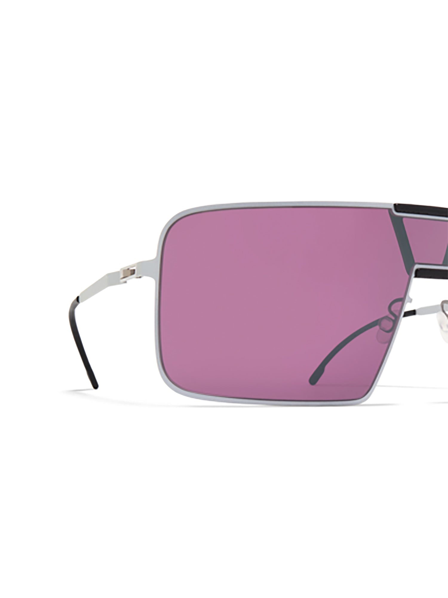 MYKITA Sleek Aluminum Sunglasses with 125mm Temple Size