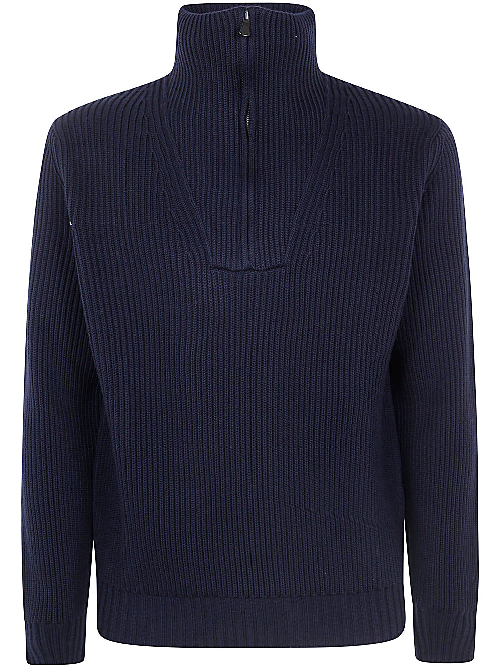 FILIPPO DE LAURENTIIS Men's Long Sleeves Half Zip Sweater