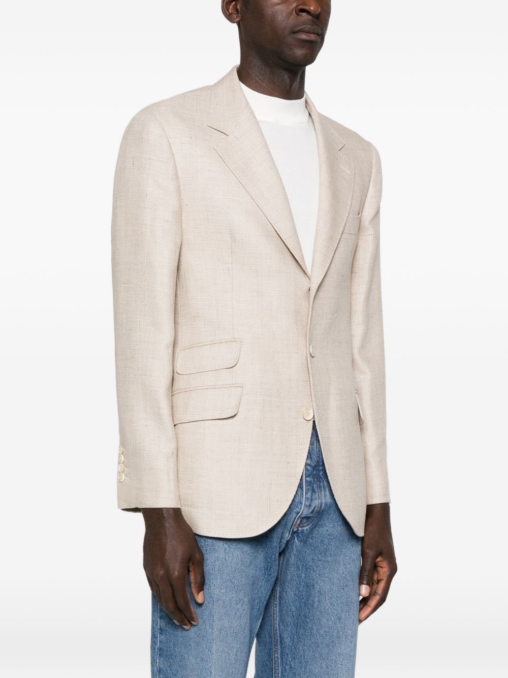 BRUNELLO CUCINELLI Single-Breasted Men's Jacket - SS26 Collection