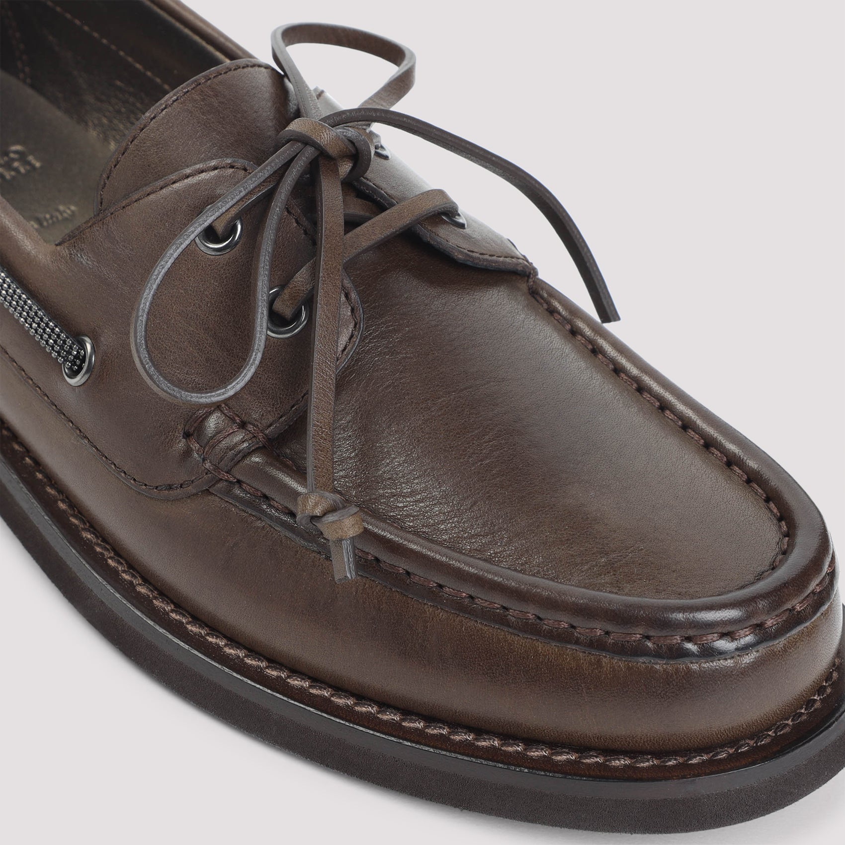 BRUNELLO CUCINELLI Elegant Women's Leather Loafers