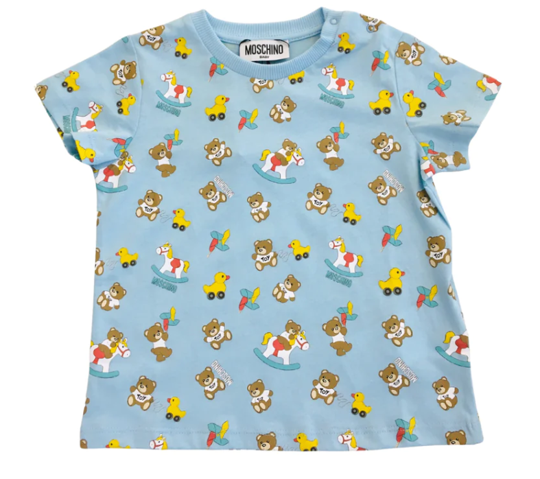 MOSCHINO KIDS Mini Cotton T-Shirts & Polos for Girls - SS24 Collection