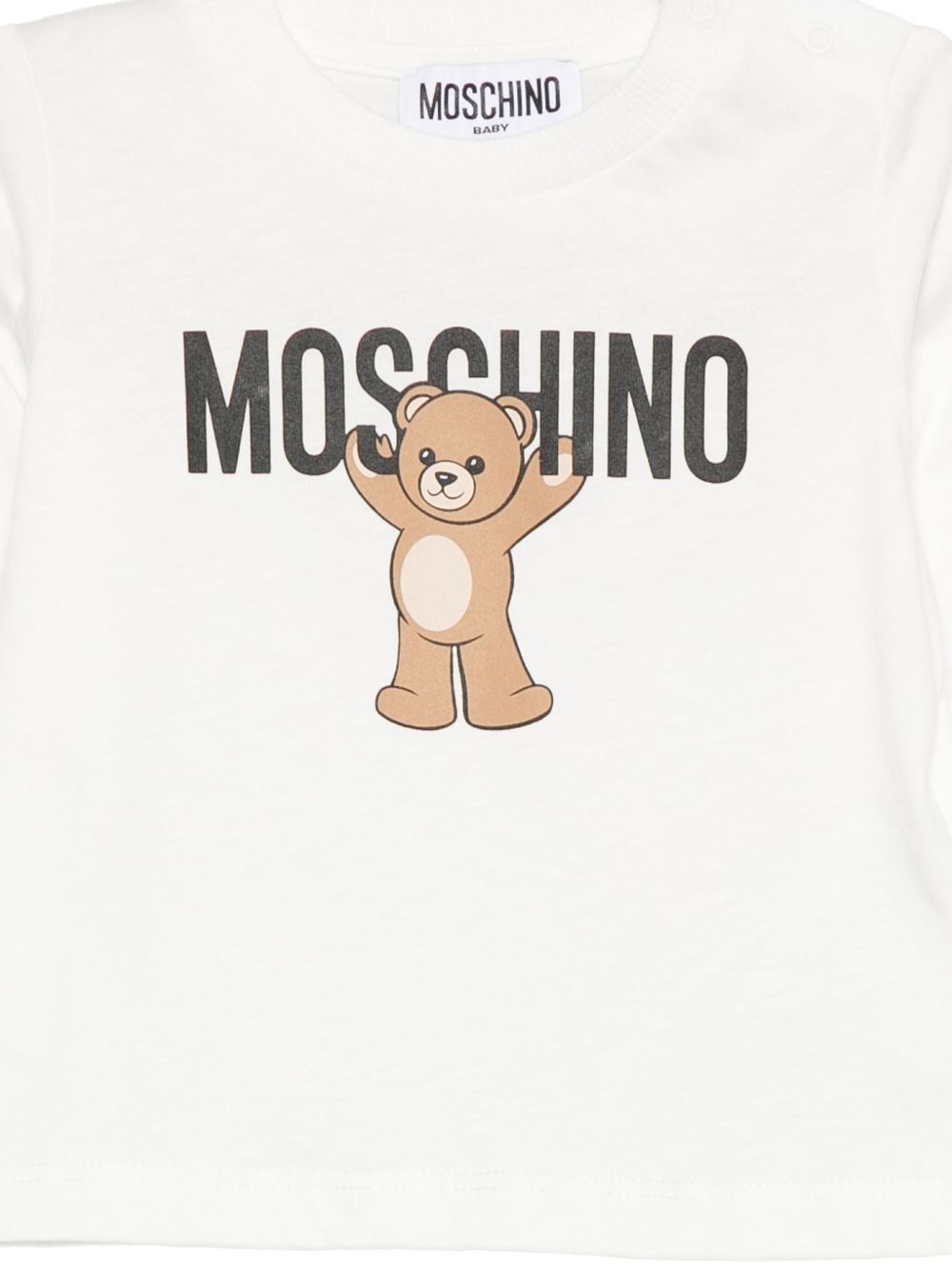 MOSCHINO KIDS Teddy Bear Long-Sleeved Crew Neck T-Shirt for Boys