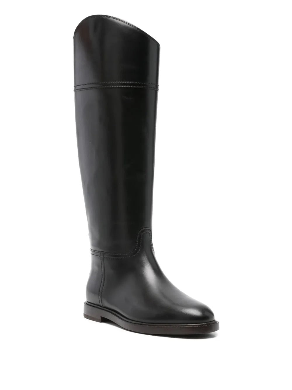 BRUNELLO CUCINELLI Leather High Riding Boots for Women