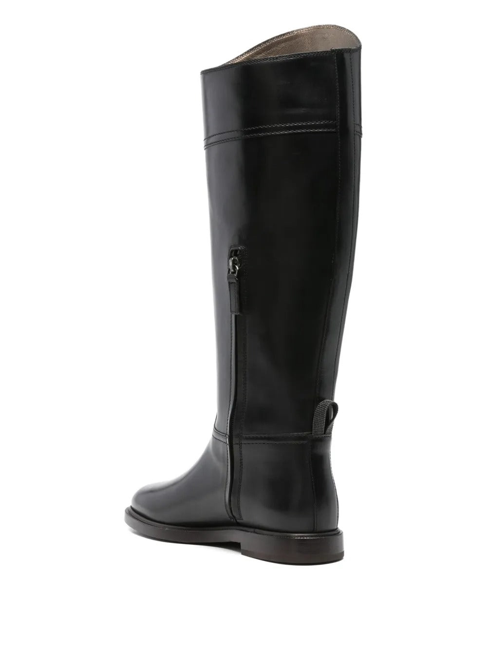 BRUNELLO CUCINELLI Leather High Riding Boots for Women