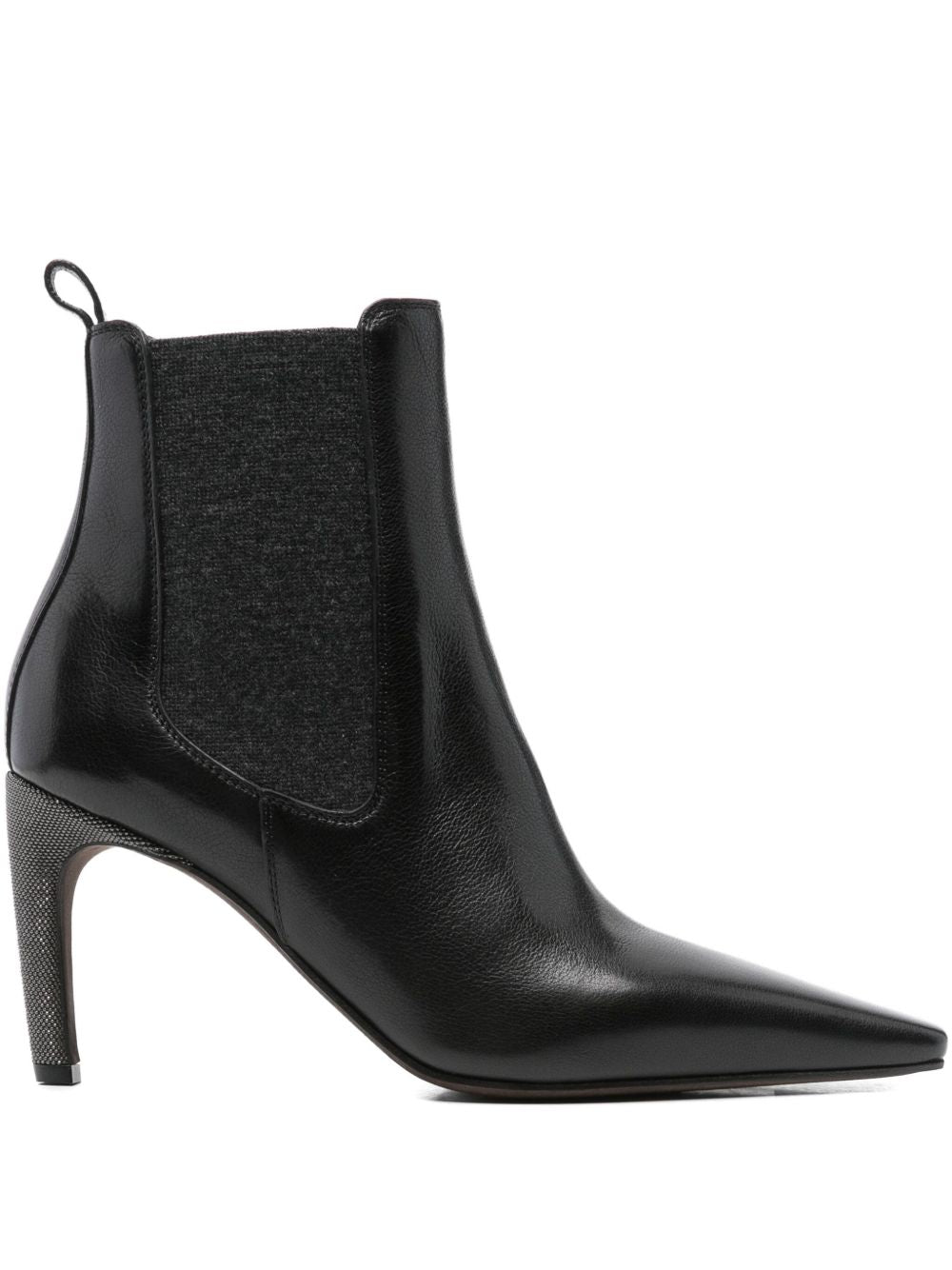 BRUNELLO CUCINELLI Leather Heeled Ankle Boots