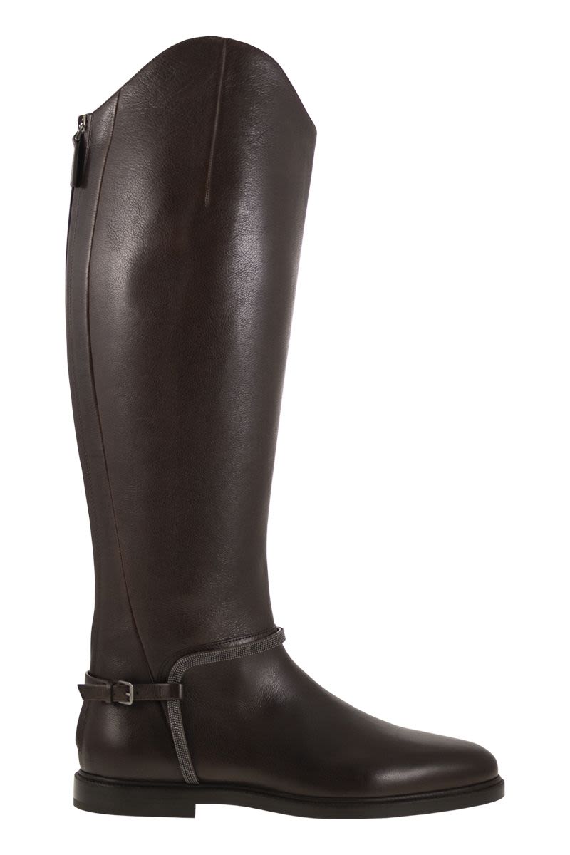 BRUNELLO CUCINELLI Women's Knee Horse Boots - Fall/Winter 2025