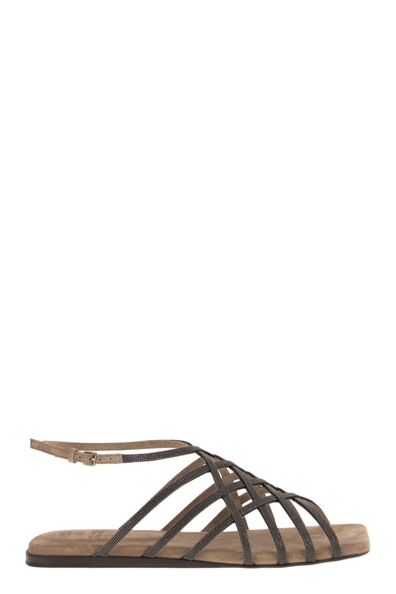 BRUNELLO CUCINELLI Women's Classic Cross Sandals