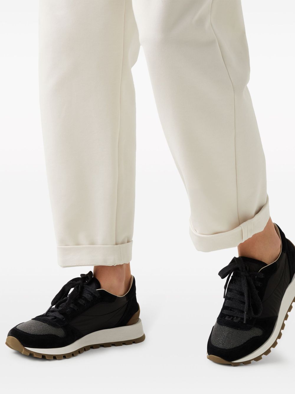 BRUNELLO CUCINELLI Leather Lace-Up Sneakers
