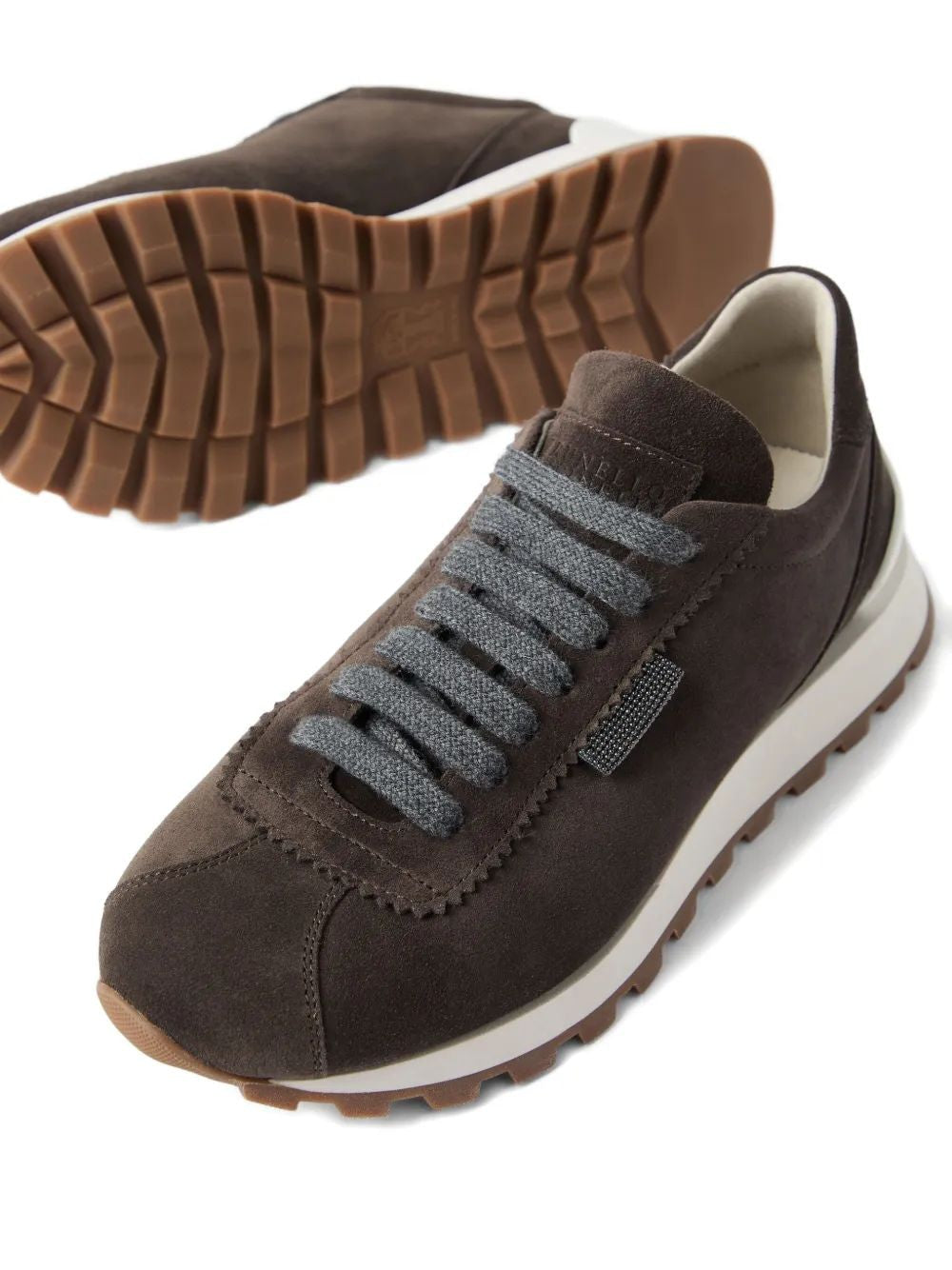 BRUNELLO CUCINELLI Suede Athletic Sneakers for Women - FW25