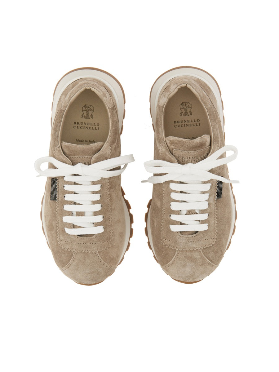 BRUNELLO CUCINELLI Comfort Leather Sneakers for Women