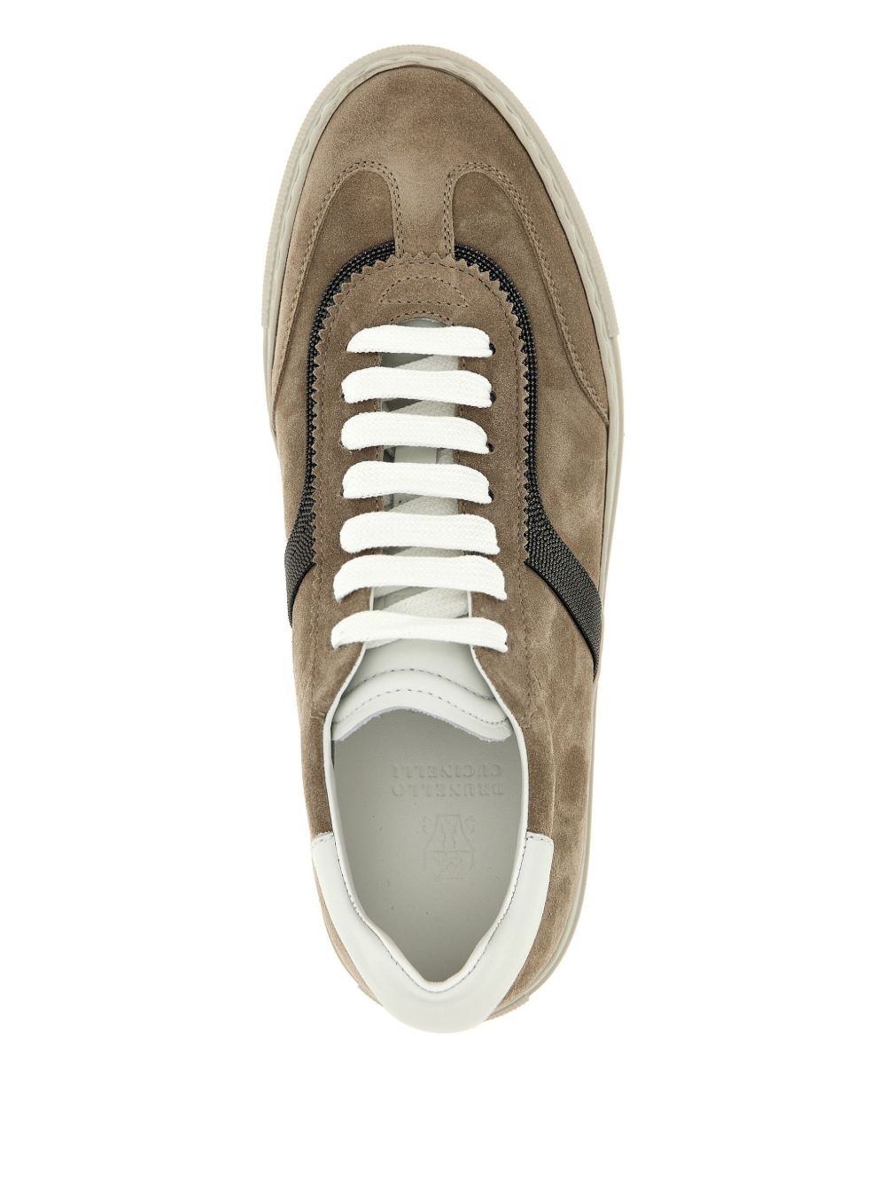 BRUNELLO CUCINELLI Women's Leather Sneakers with Lace-Up Fastening