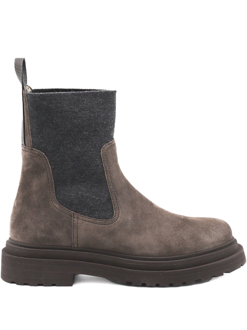 BRUNELLO CUCINELLI Suede Leather Chelsea Boots for Women