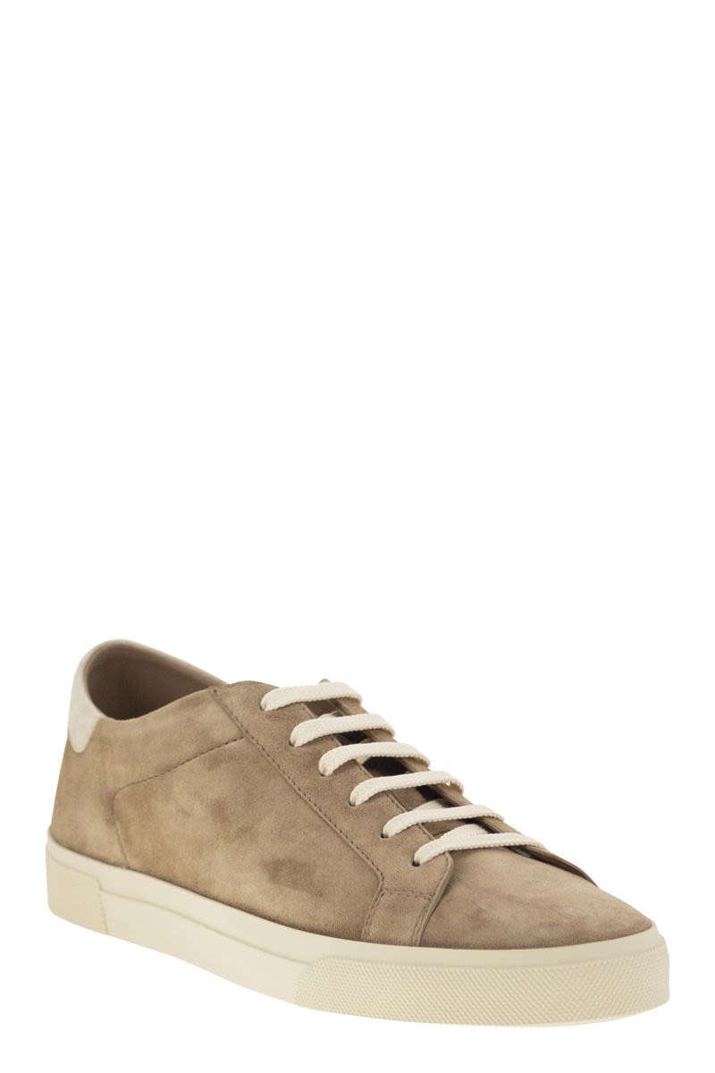 BRUNELLO CUCINELLI Suede Lace-Up Sneakers for Men