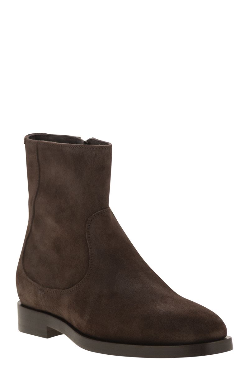 BRUNELLO CUCINELLI Suede Chelsea Boot - Comfortable Height