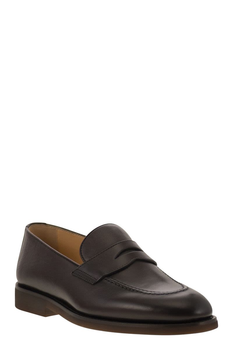 BRUNELLO CUCINELLI Calfskin Penny Loafer - Men's - FW25