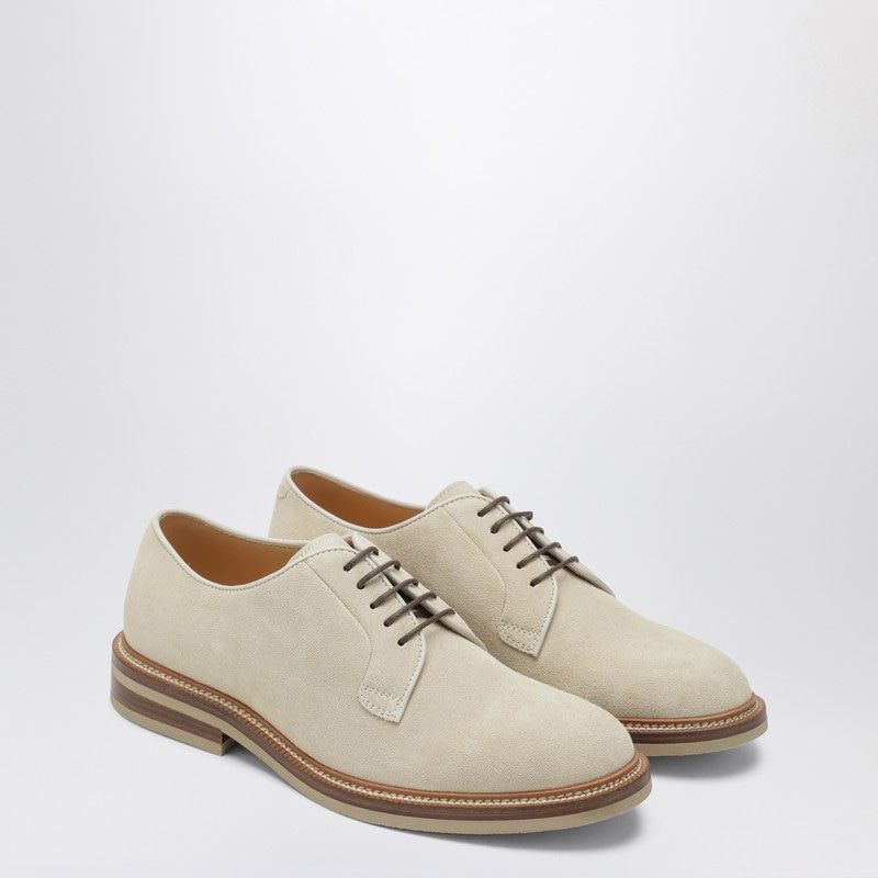 BRUNELLO CUCINELLI Panama Suede Derby Dress Shoes
