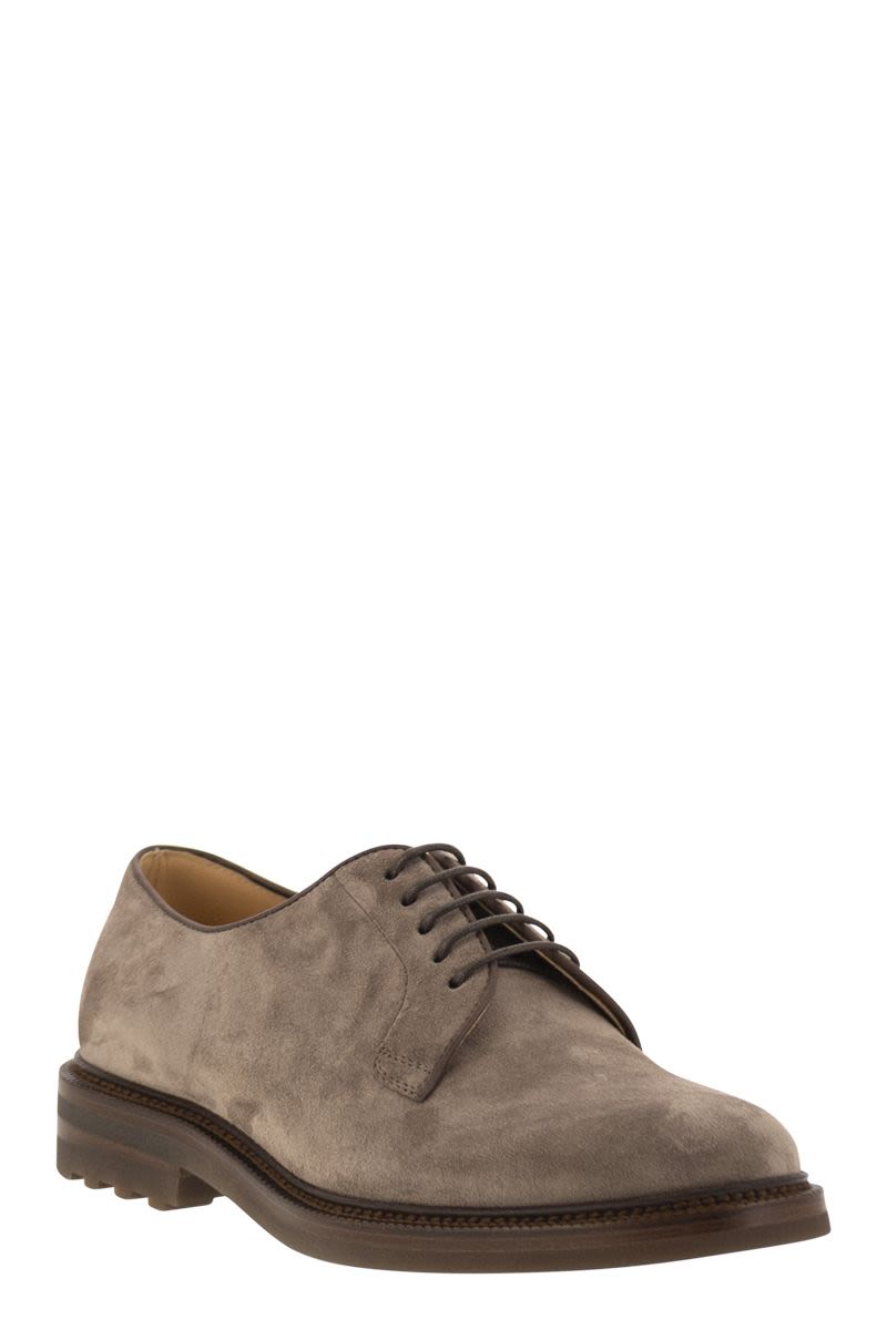 BRUNELLO CUCINELLI Suede Derby Dress Shoes