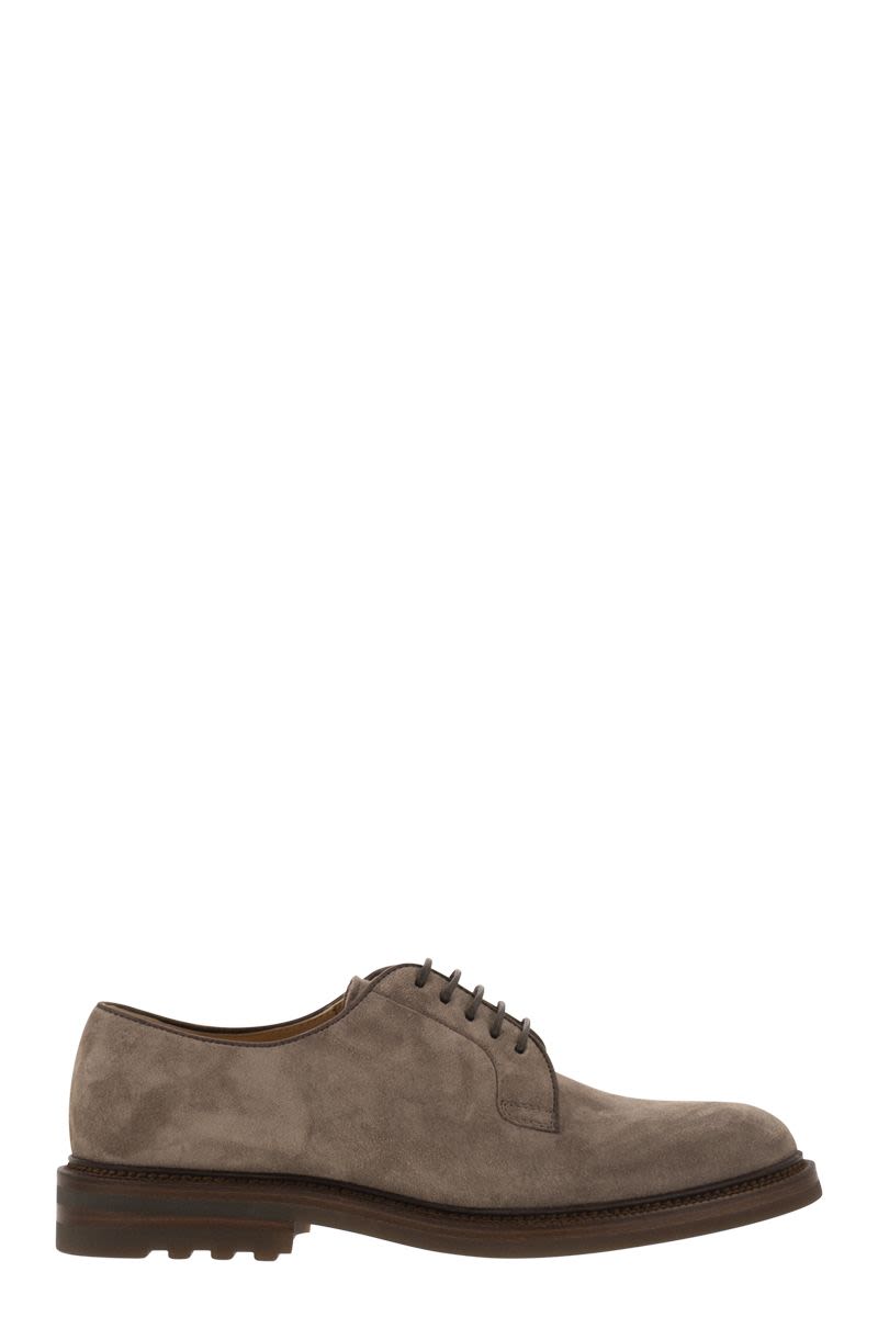 BRUNELLO CUCINELLI Suede Derby Dress Shoes