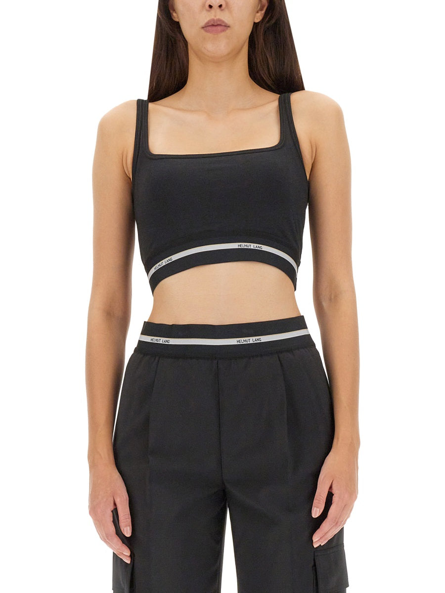 HELMUT LANG Logo-Embellished Crop Top