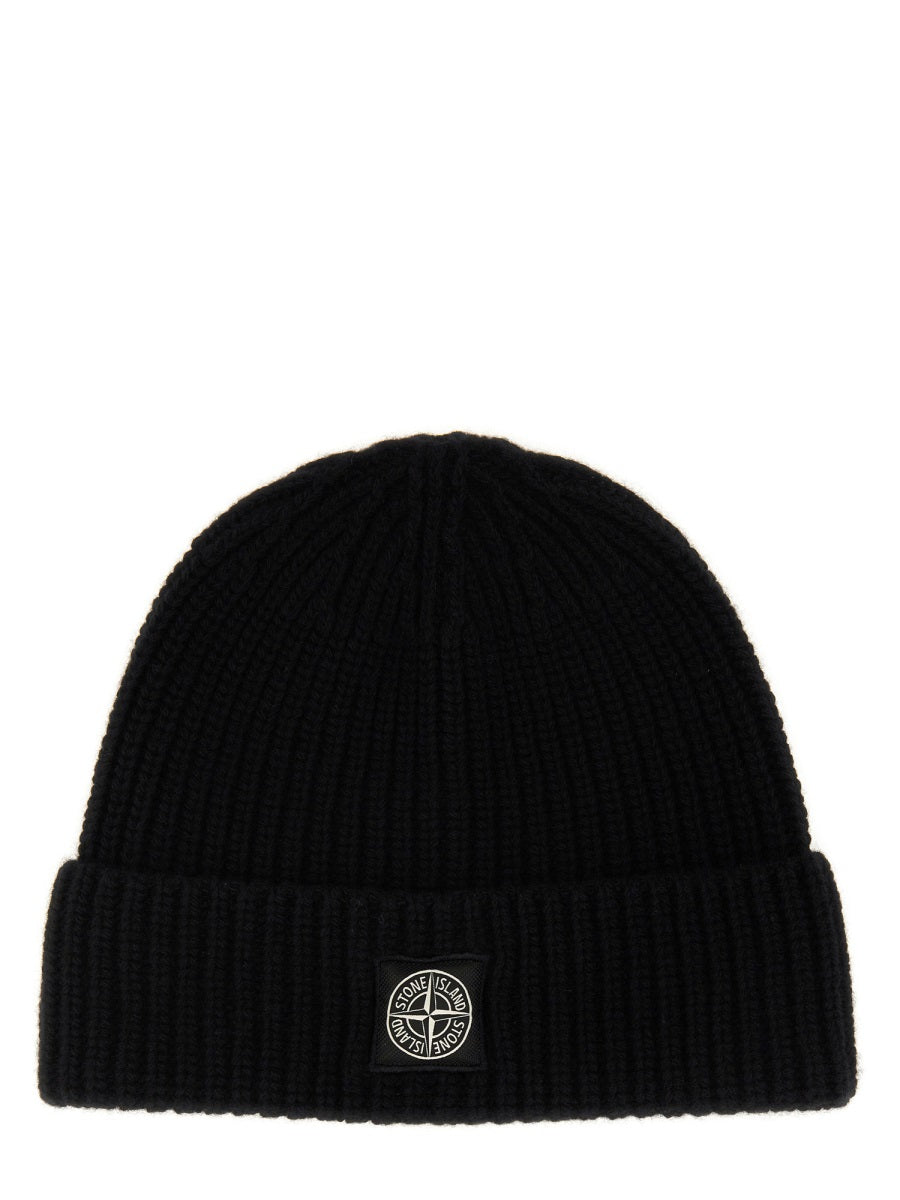 STONE ISLAND Wool Logo Cap for Men - FW25 Collection