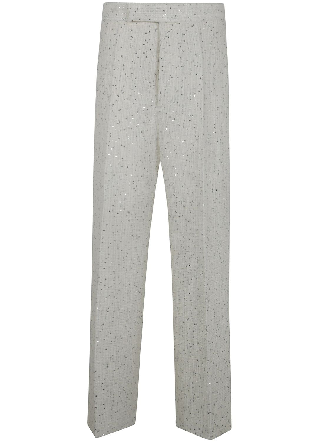 SAPIO Braided Sequins Wide Leg Trousers
