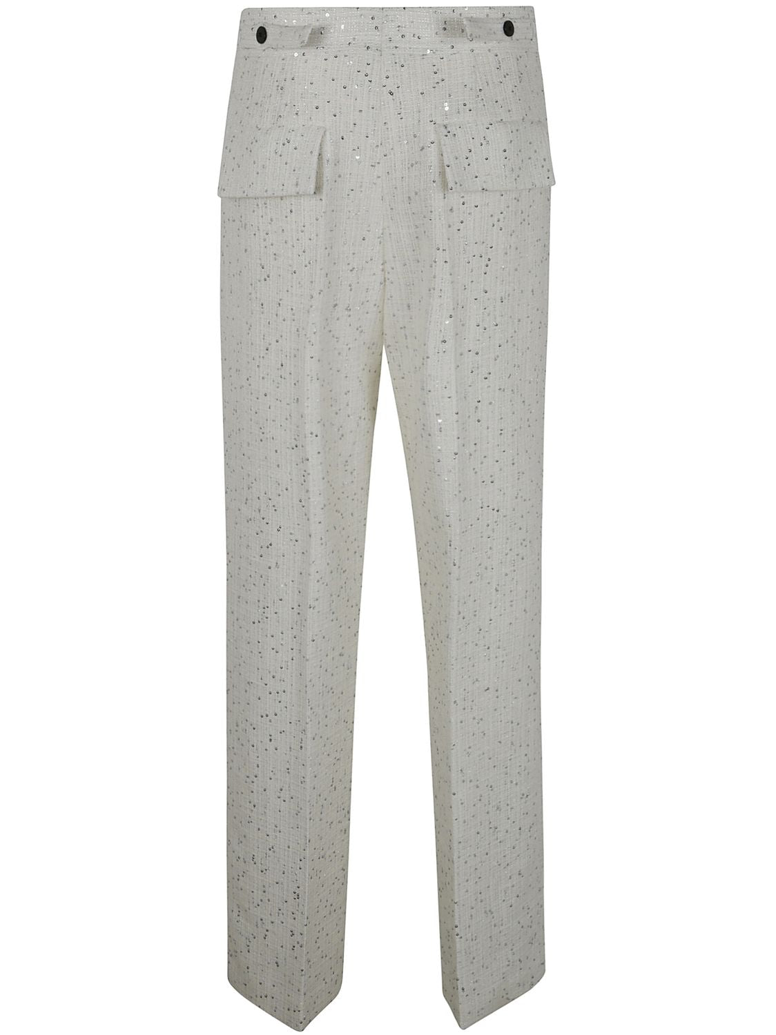 SAPIO Braided Sequins Wide Leg Trousers