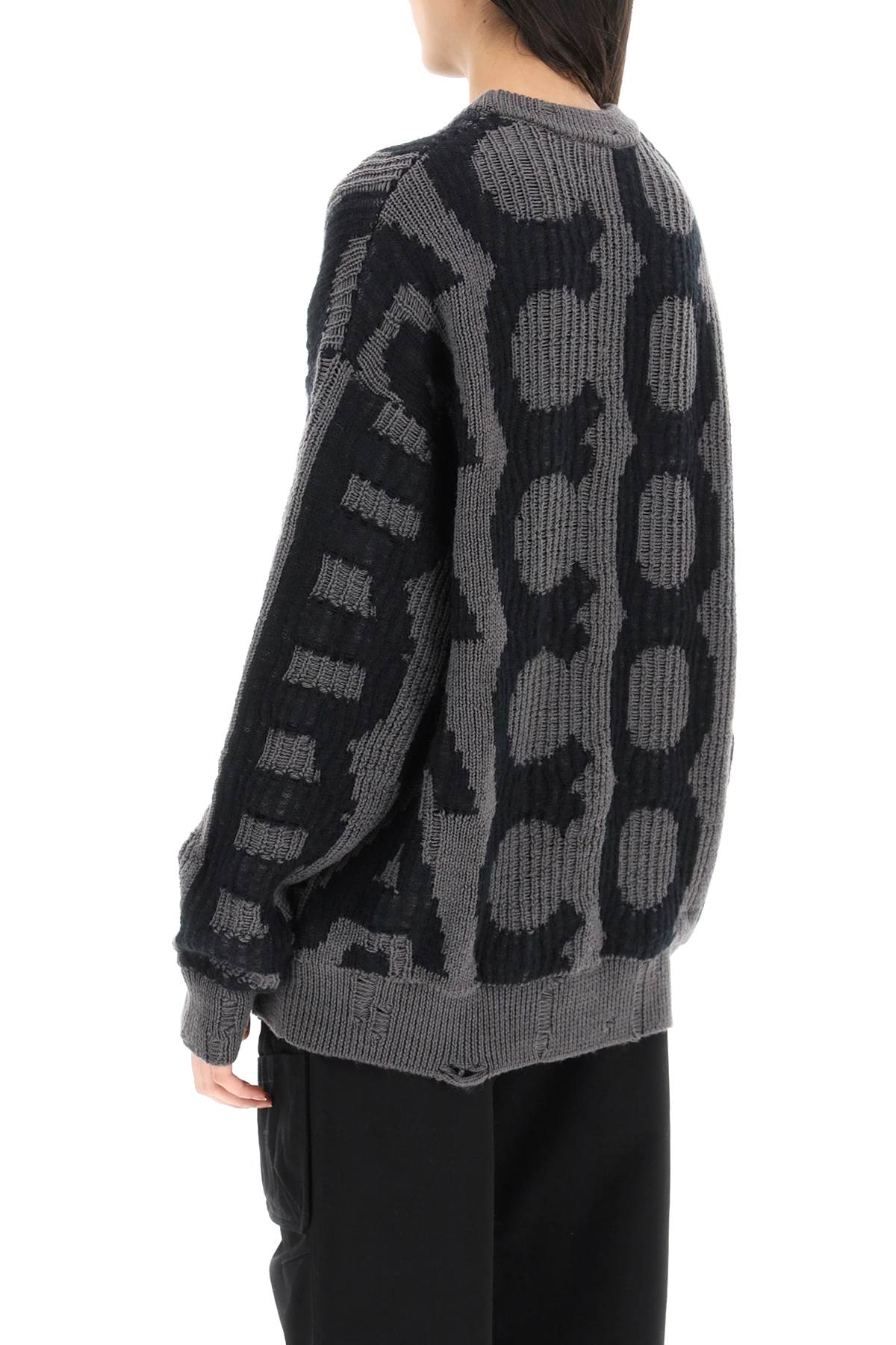 MARC JACOBS Distressed Monogram Logo Shirt