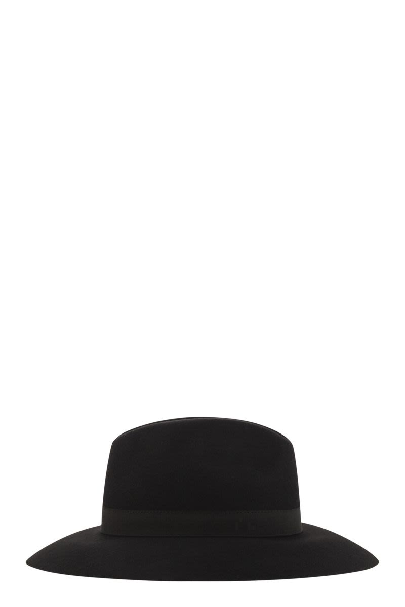 FAY Wide-Brimmed Wool Felt Hat