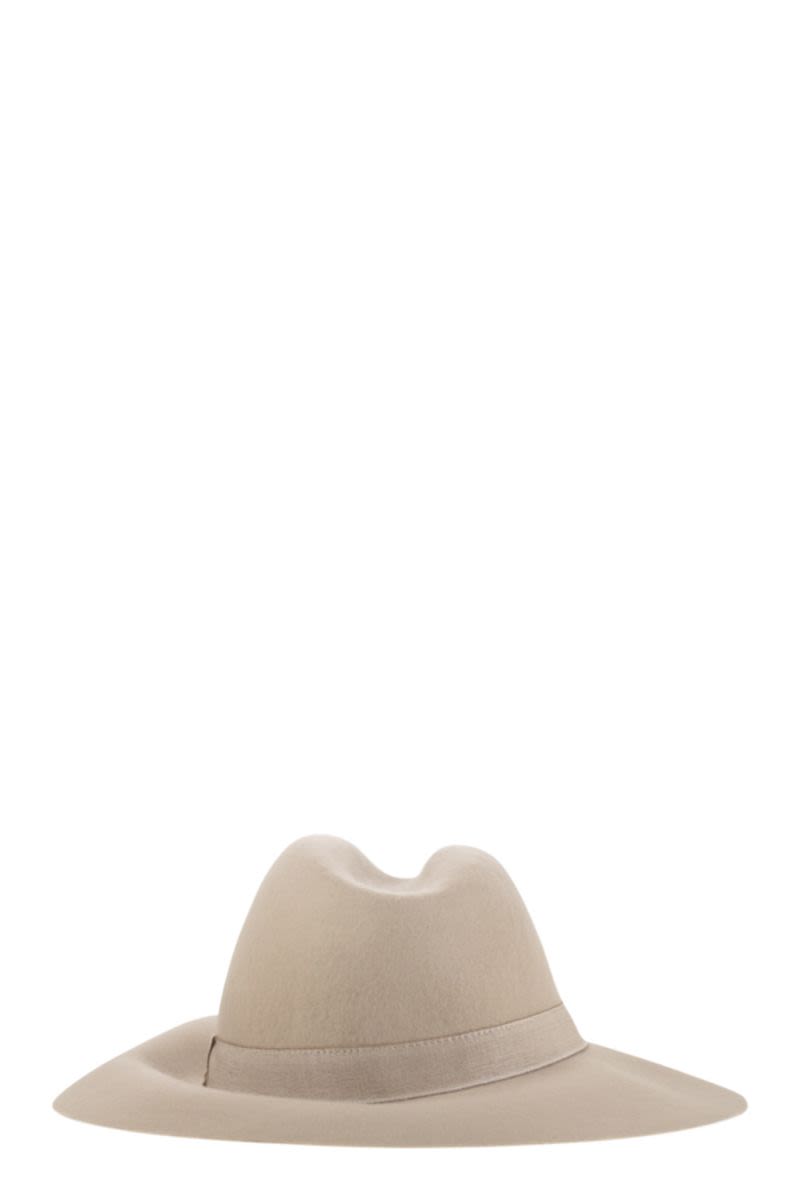 FAY Wide-Brimmed Wool Felt Hat
