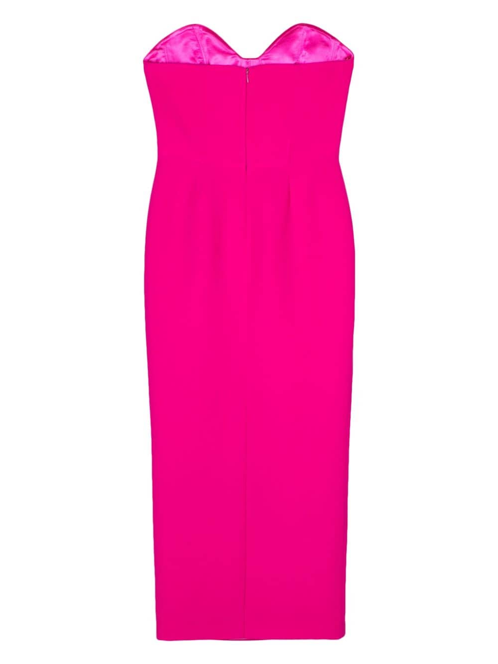 THE NEW ARRIVALS BY ILKYAZ OZEL Sweetheart Neck Strapless Pencil Midi Dress