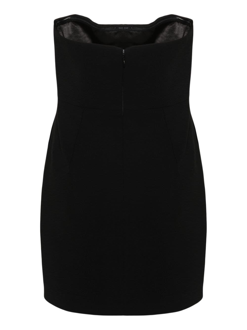 THE NEW ARRIVALS BY ILKYAZ OZEL Elegant Strapless Mini Dress with Bow Detailing
