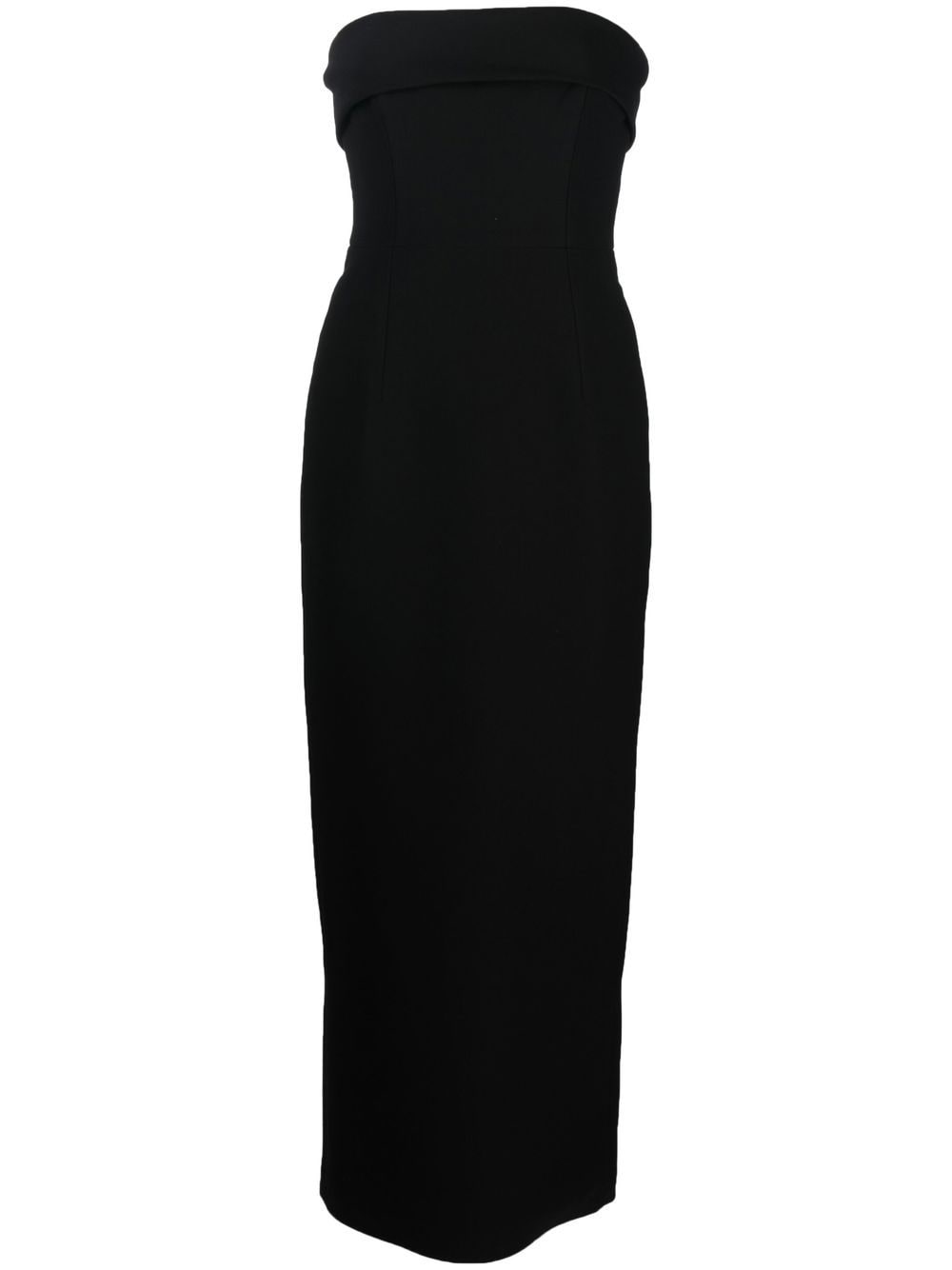 THE NEW ARRIVALS BY ILKYAZ OZEL Strapless Evening Gown with Turn-Up Detail