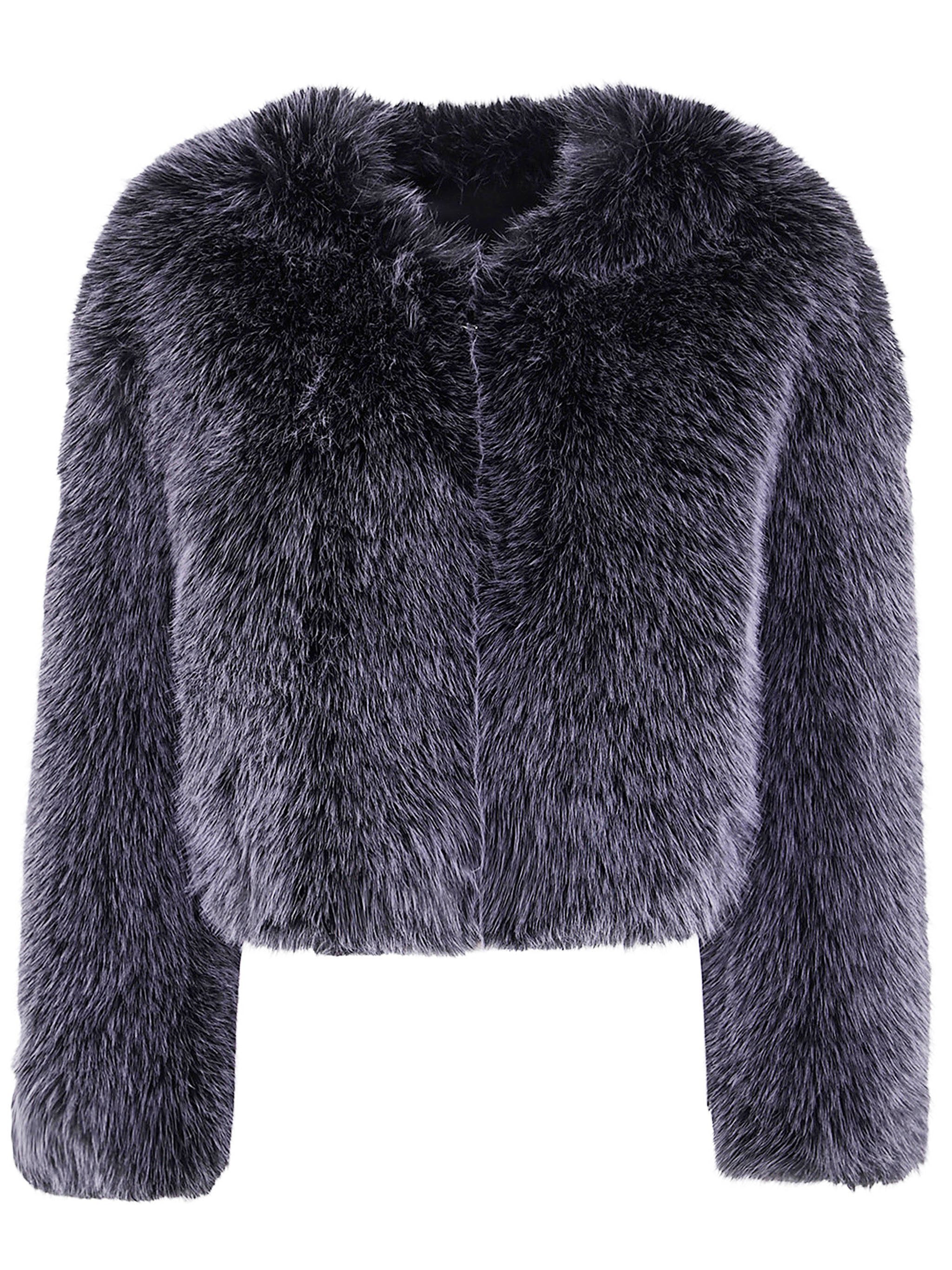 DRHOPE Mini Faux Fur Jacket for Women