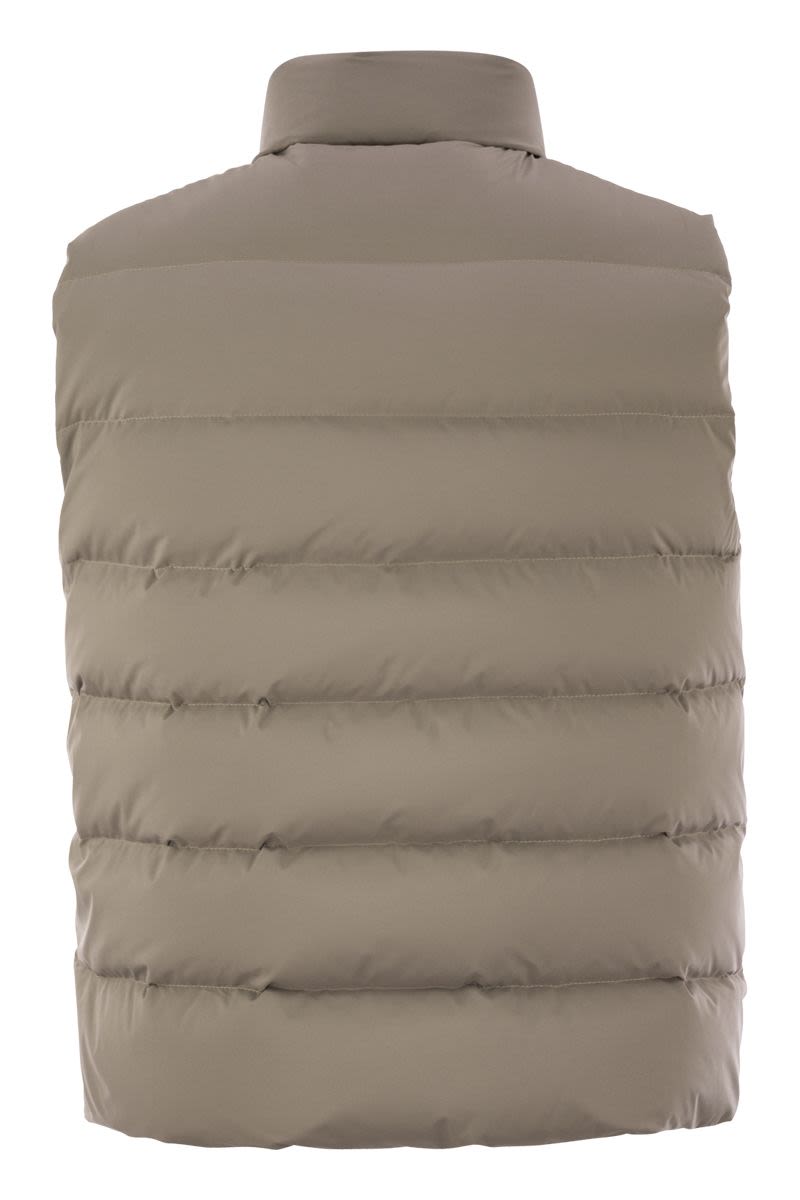 FAY Men's Quilted Down Vest - Regular Fit