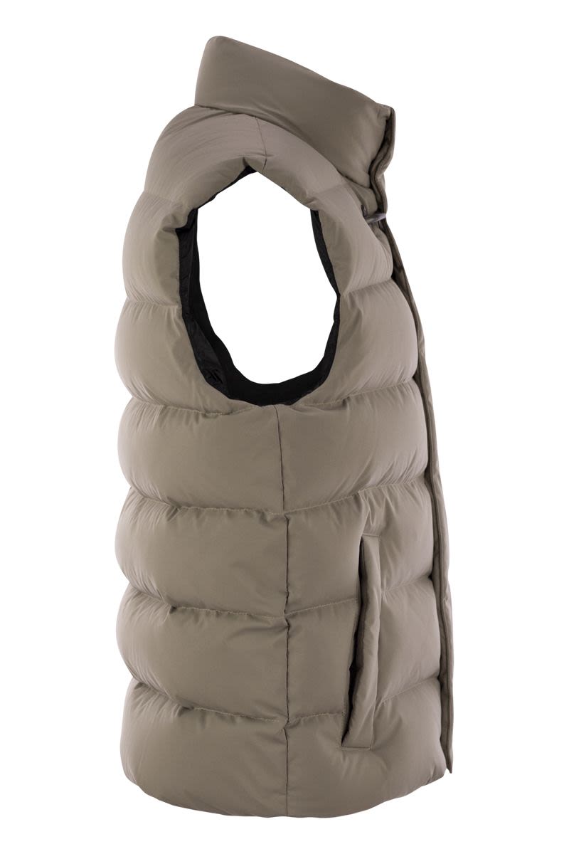 FAY Men's Quilted Down Vest - Regular Fit