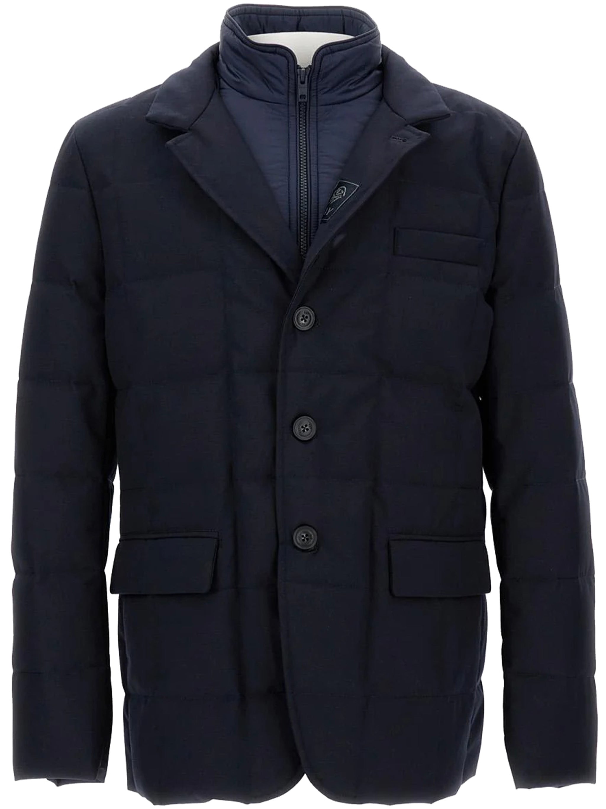 FAY Men's Down Jacket with Buttons
