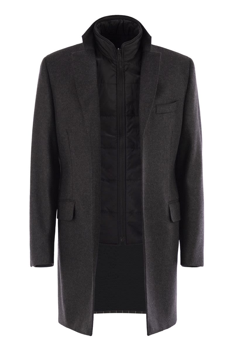 FAY Men's 3-in-1 Wool and Cashmere Double Jacket