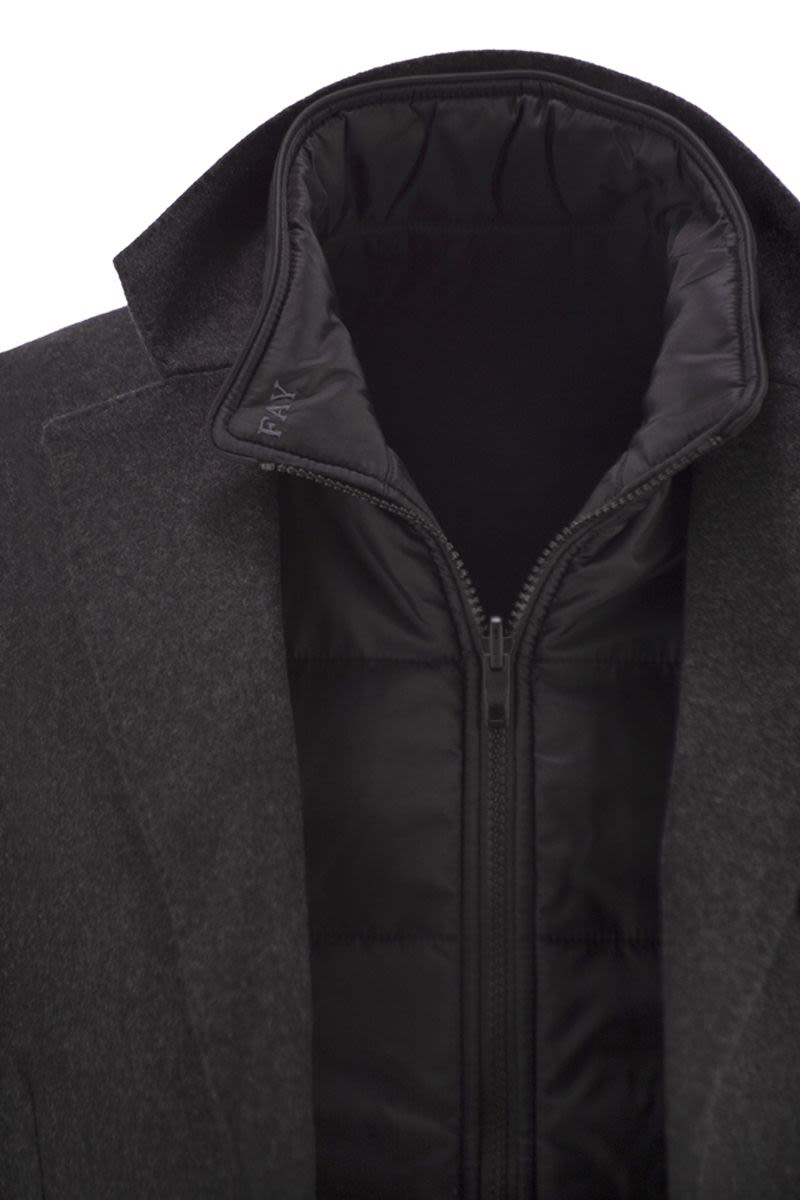 FAY Men's 3-in-1 Wool and Cashmere Double Jacket