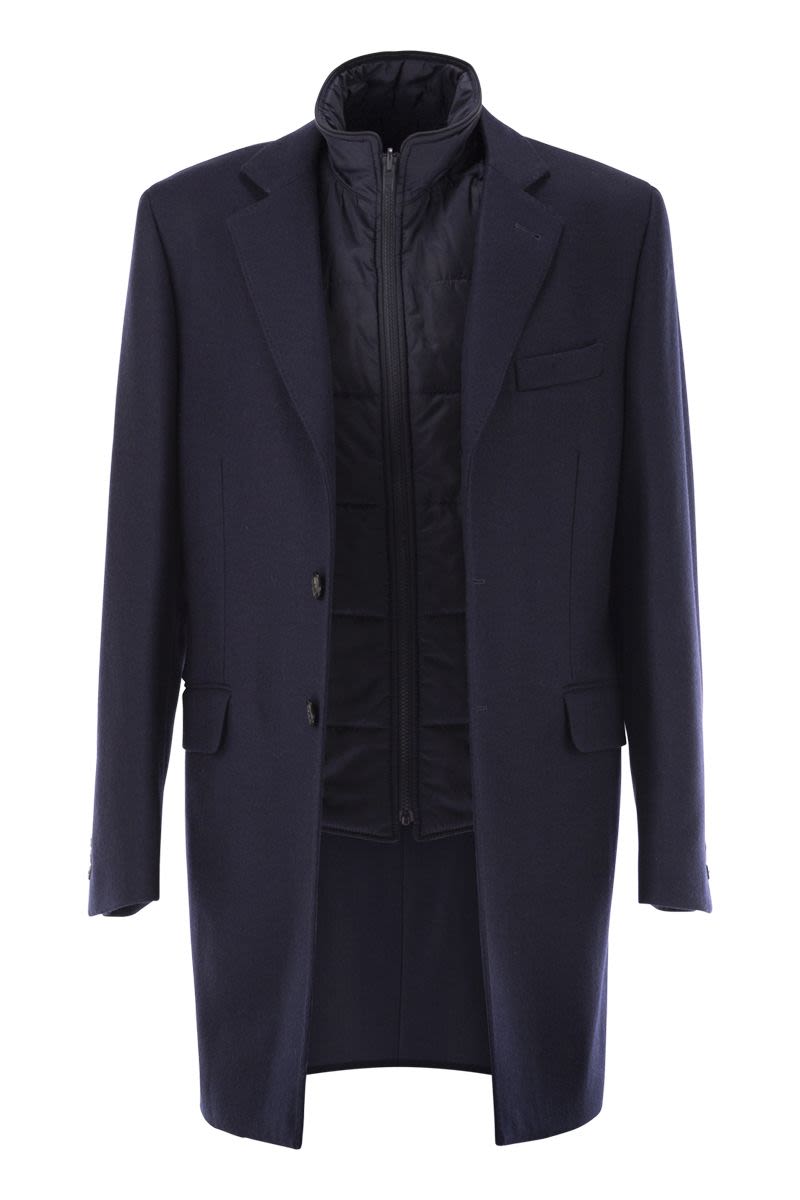 FAY Classic 3-in-1 Wool and Cashmere Double Jacket