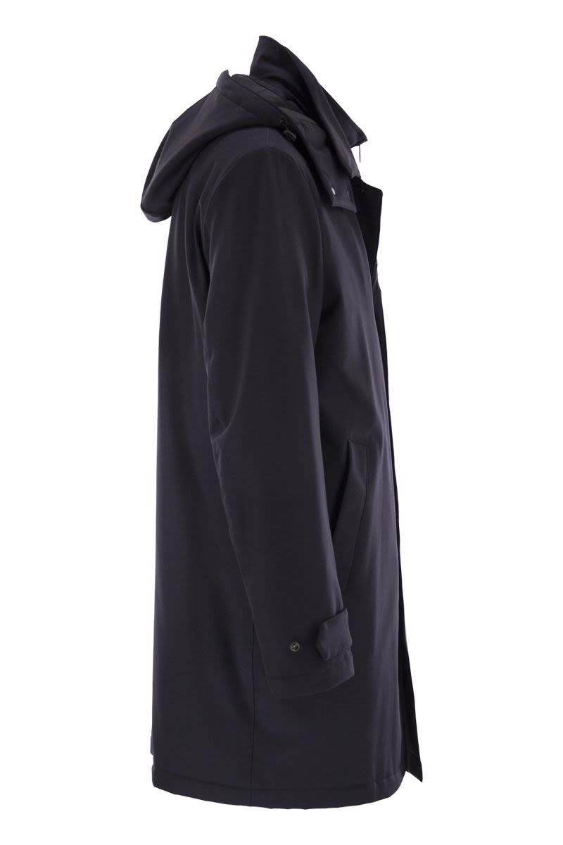 FAY Men's Morning Travel Jacket with Removable Hood